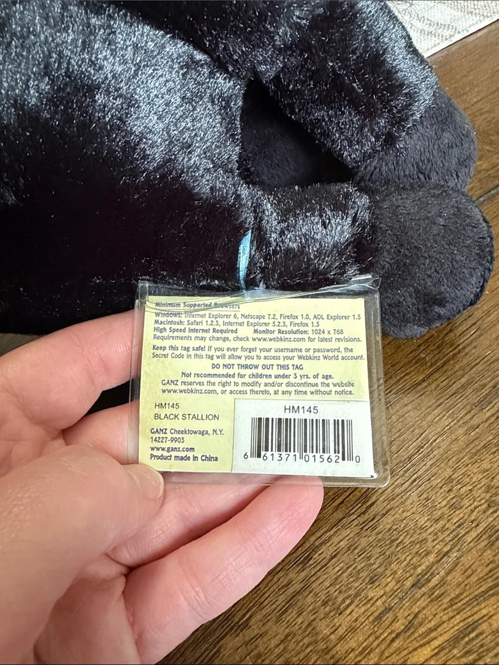 Ganz Webkinz Black Stallion new with tag